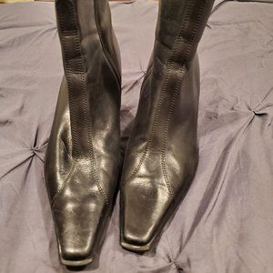 Ladies Black Leather Paul Green Munchen Booties Sz 9.5